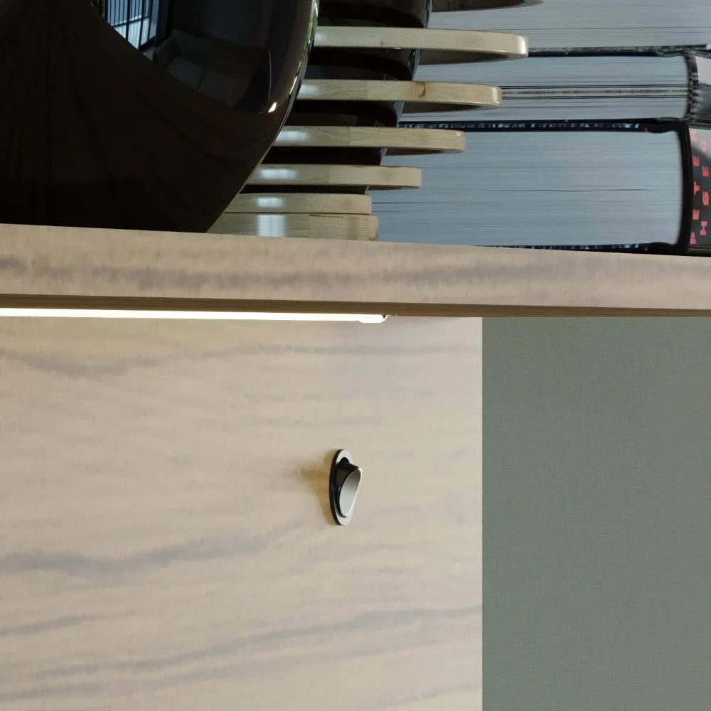 Wall Mounted, Floating Entertainment Center with LED Strip