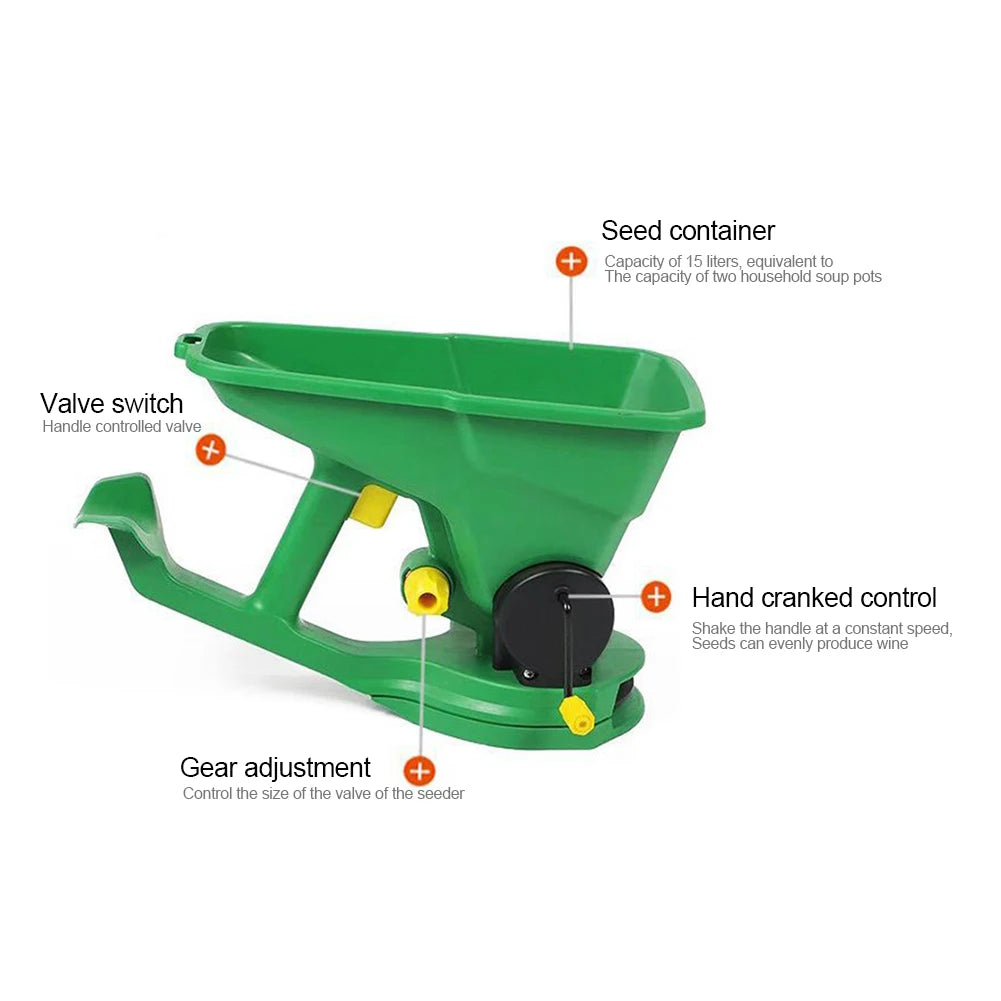 1.5L Gardener Hand Held Portable Seed Spreader