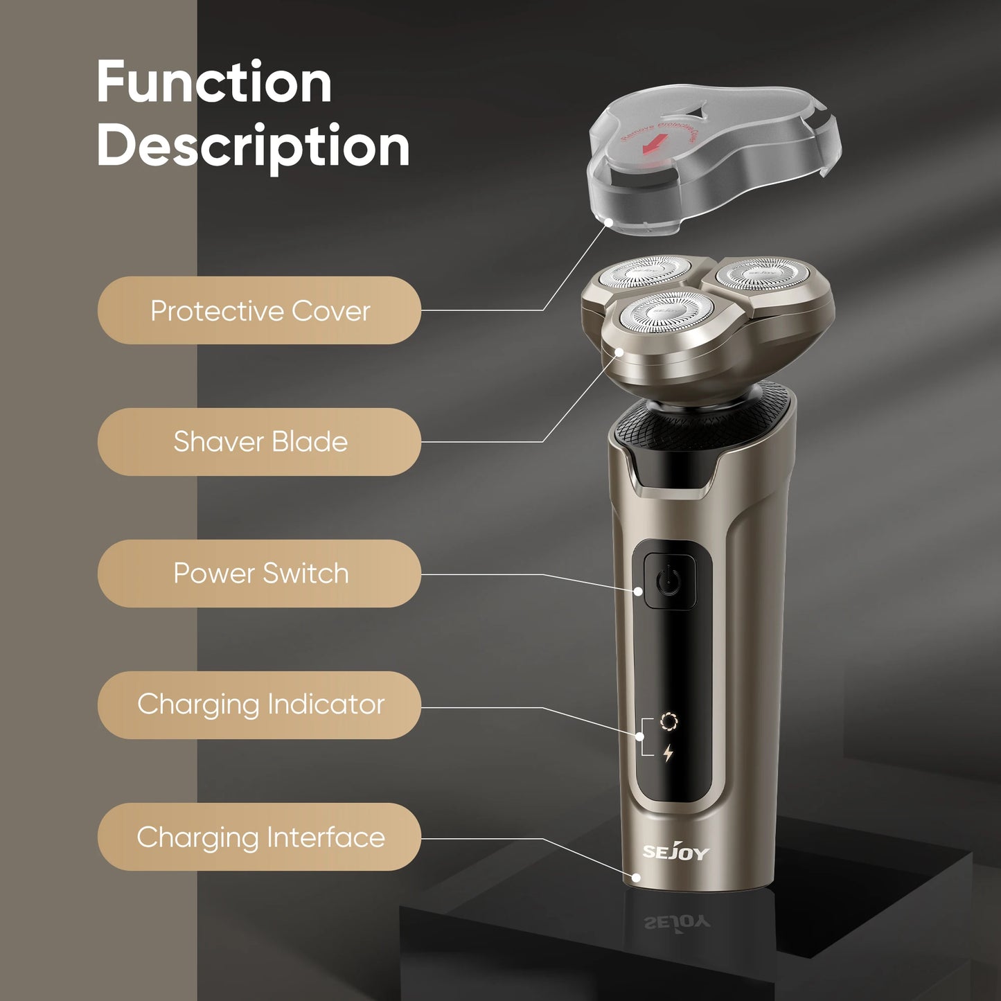 Electric Rechargeable 5 in 1 Hair Clipper for Men