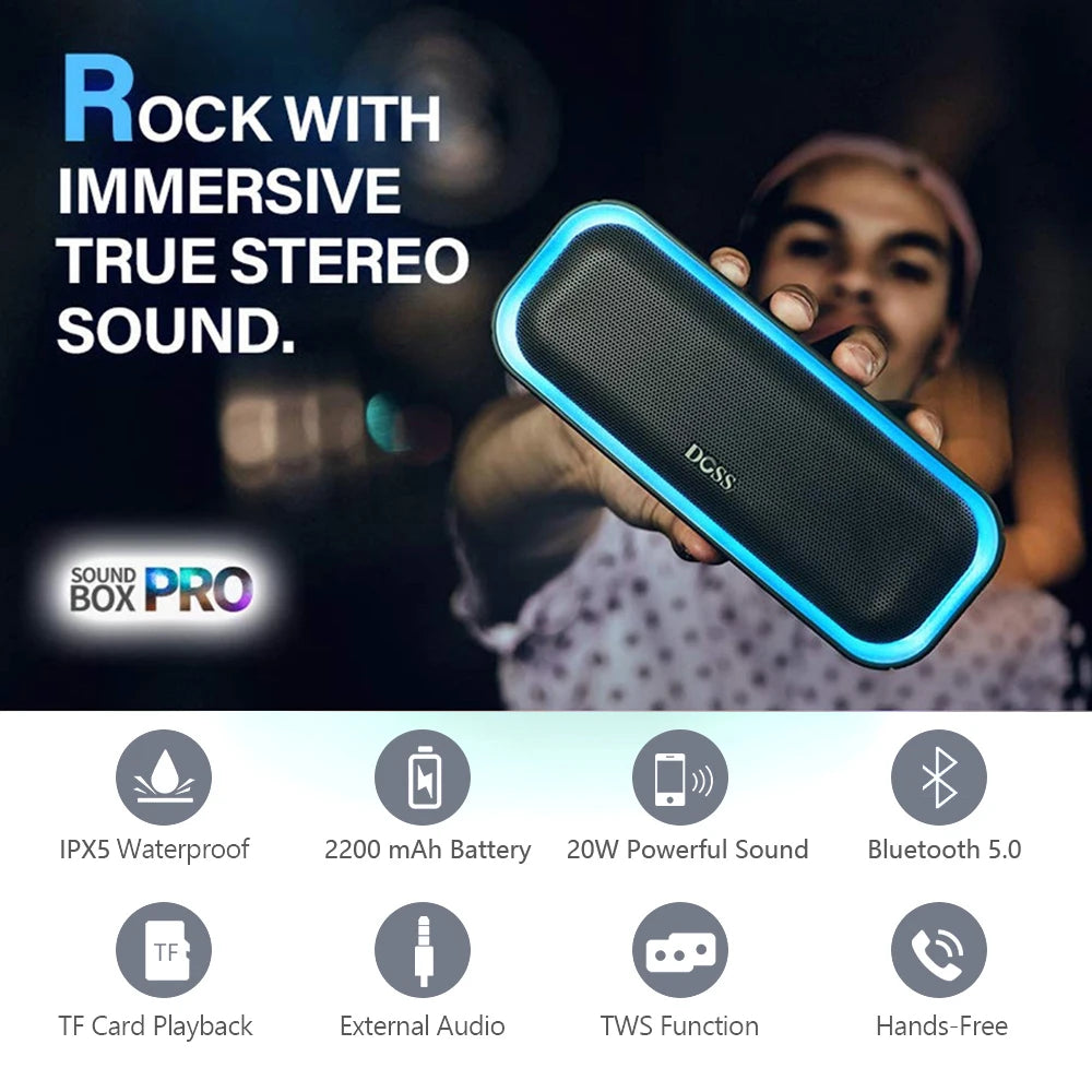 Wireless Waterproof Lightweight Portable Bluetooth Speaker
