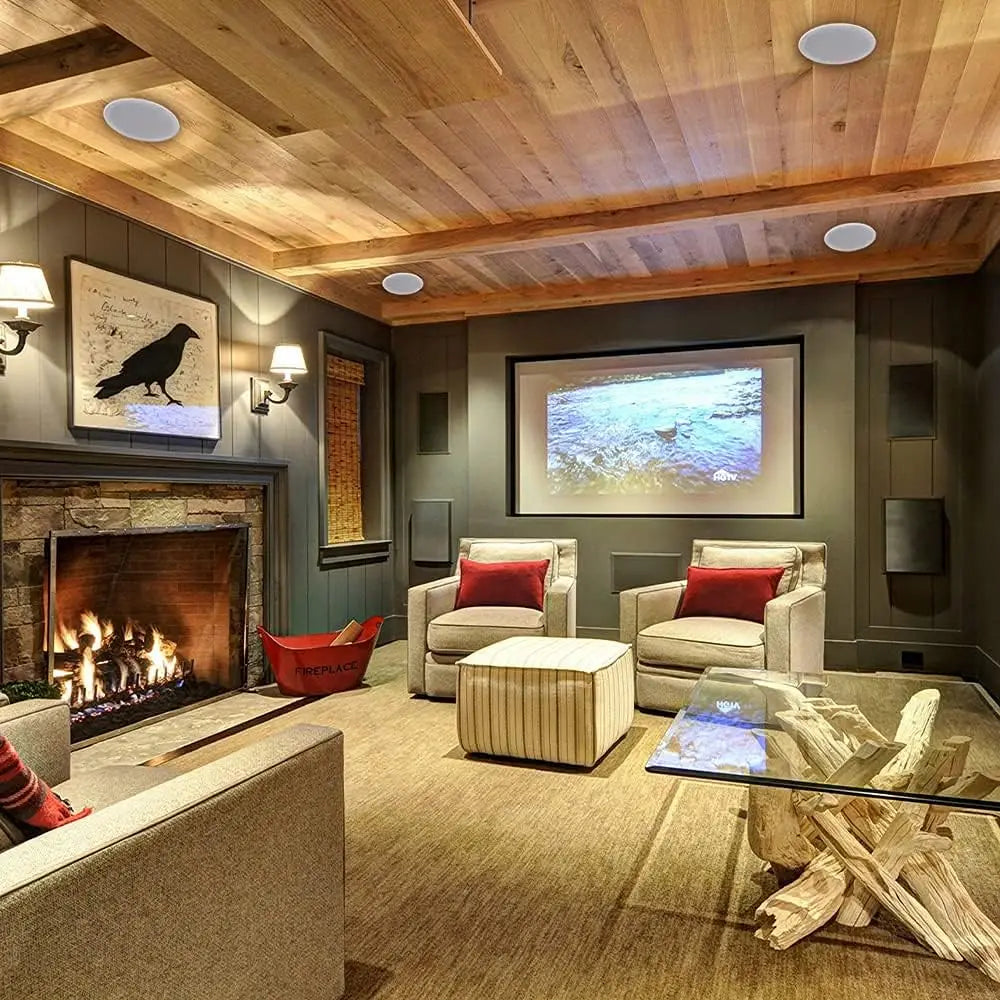 Herdio 6.5'' Bluetooth In Ceiling, Flush Mount 600W 2-Way Speakers System