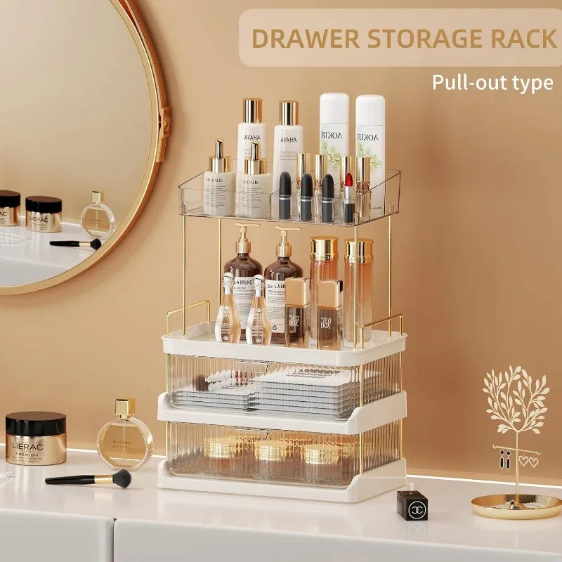 Makeup Organizer for Vanity with 2 Drawers