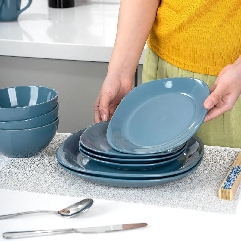 16 Piece Round Kitchen Dinnerware Set.