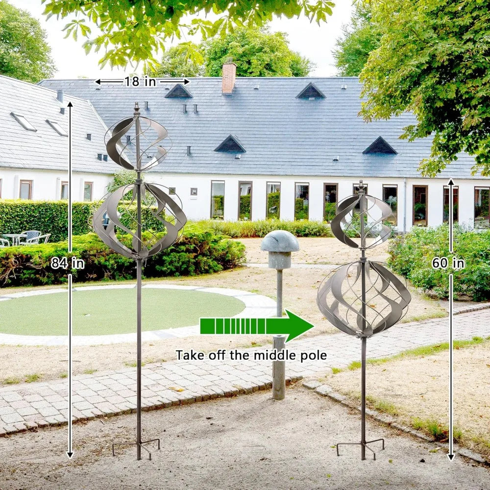 Outdoor Metal Large Kinetic Wind Spinner for Yard