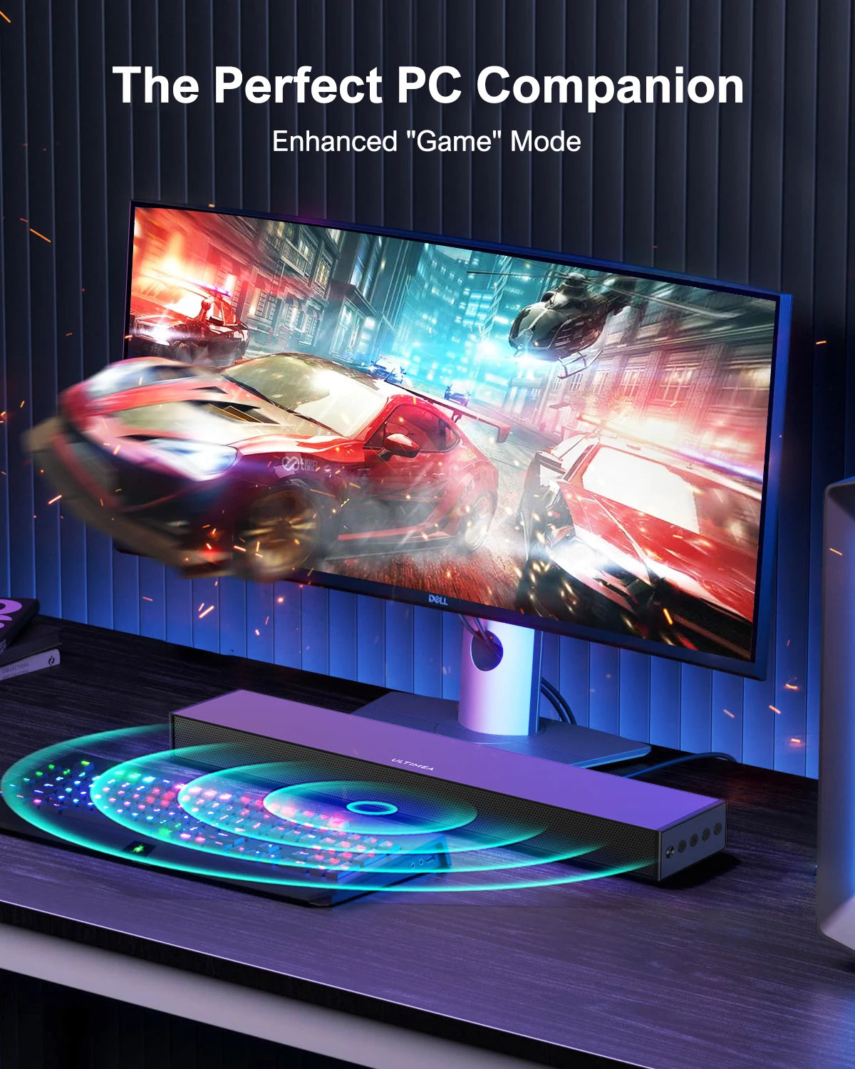 160W Home Theater Bluetooth Surround Sound Bar with Subwoofer