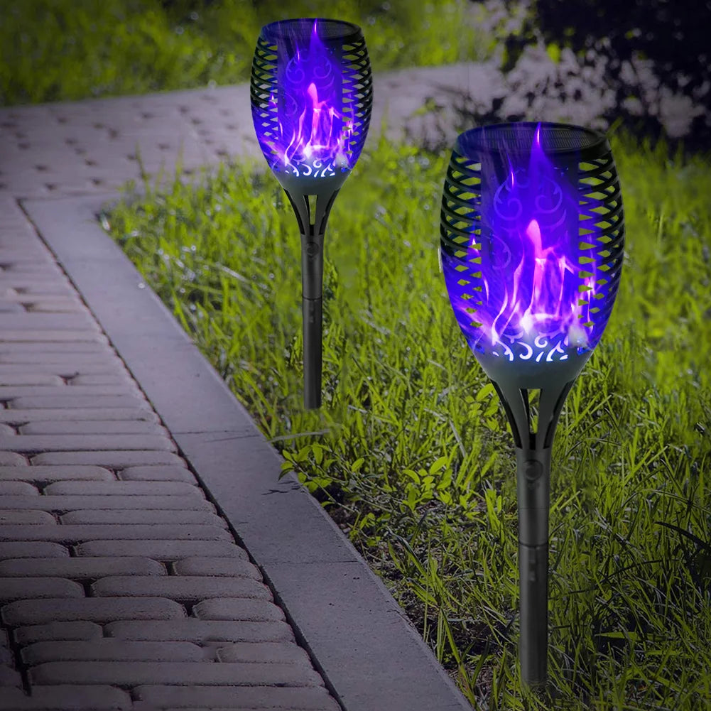 12 LED Solar Flickering light outdoor lamps