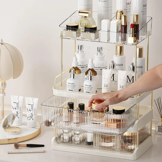 Makeup Organizer for Vanity with 2 Drawers