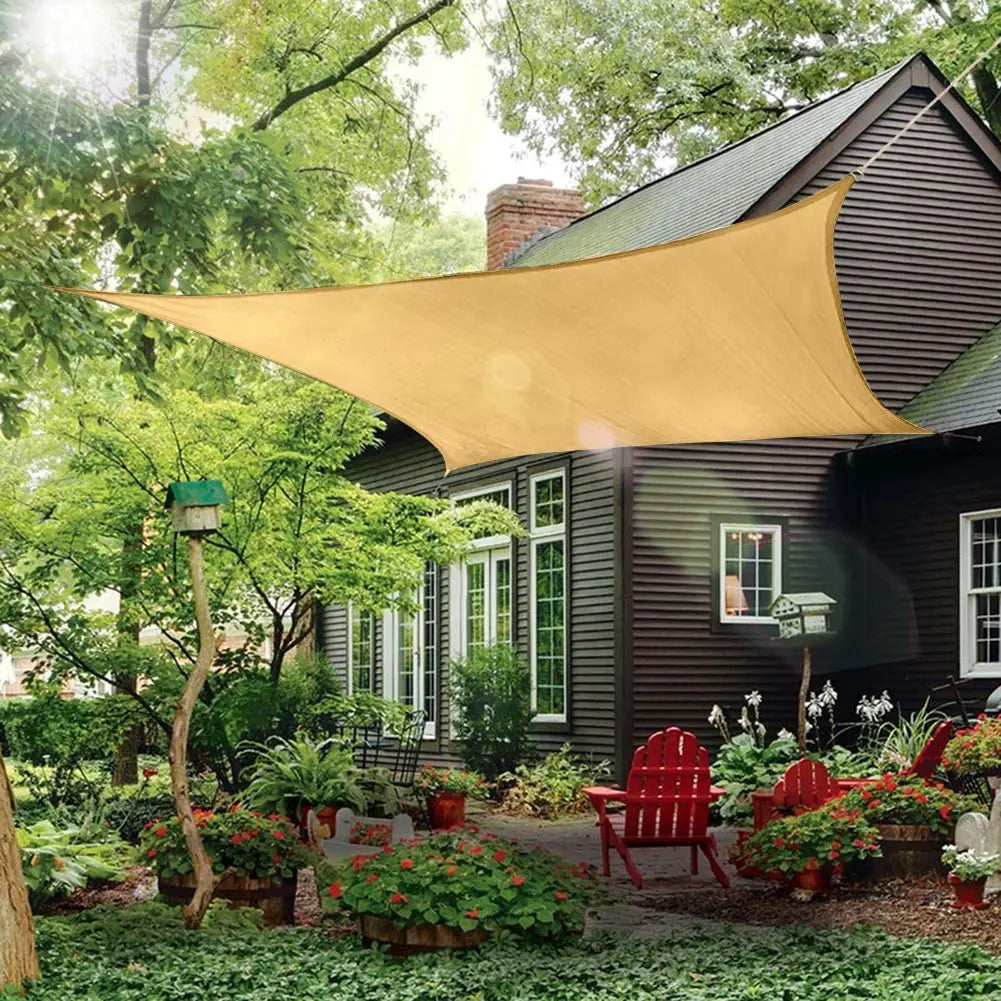 300CM Waterproof Sun Shade UV Block Canopy for Patio Backyard