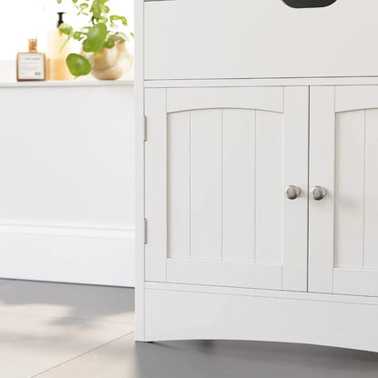 Bathroom Storage Drawer, 2 Open Shelves, and Door Cupboard