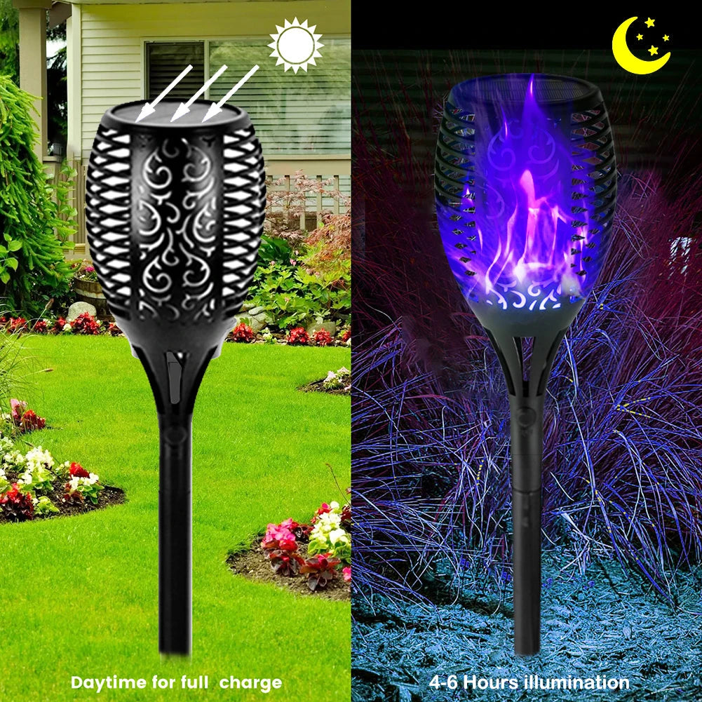 12 LED Solar Flickering light outdoor lamps