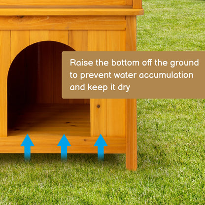 2-Story Wooden Feral Cat House, Pet House