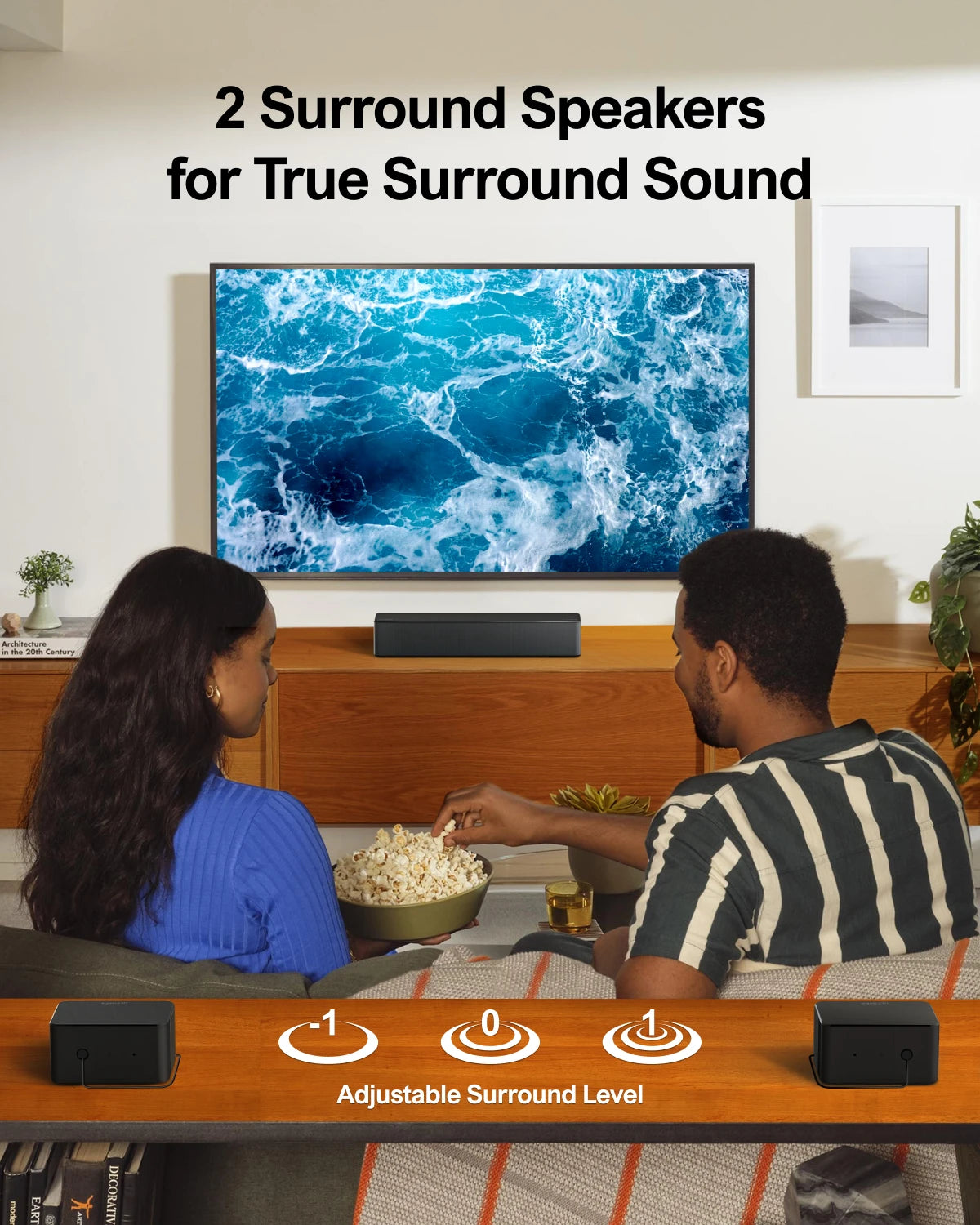 5.1 Surround Soundbar for TV with Wireless Subwoofer for Home Theater