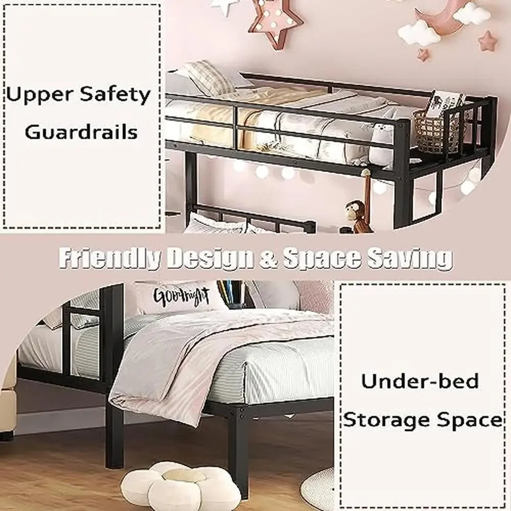 Triple Metal Bunk Beds for Kids, Teens