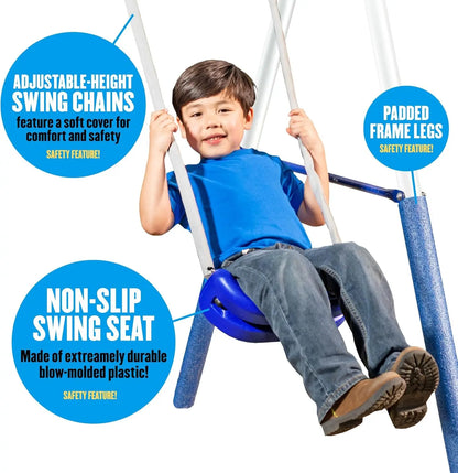 Recreation Fun Forever Swing Set, Gray