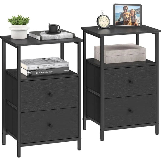 Set of 2Nightstands with Drawers