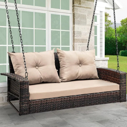 Wicker Outdoor Hanging Porch Swing Chair