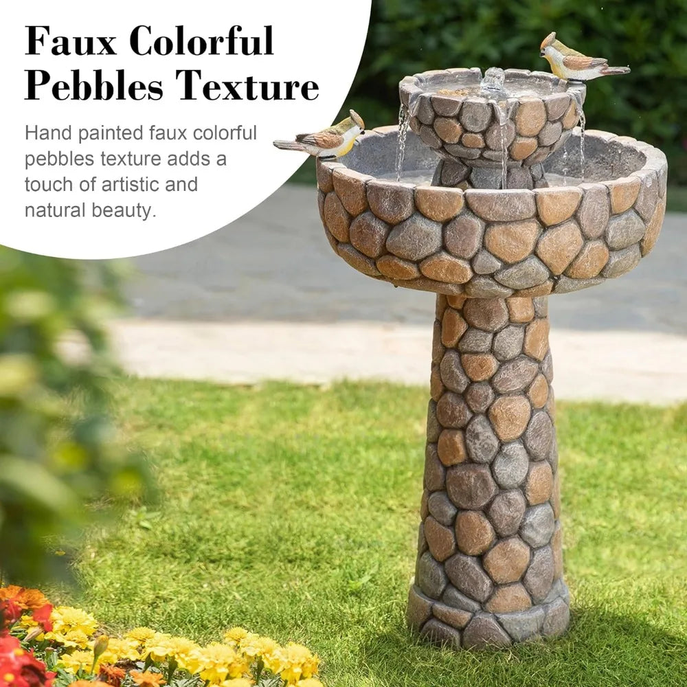 Freestanding Outdoor Water Fountain for Birds