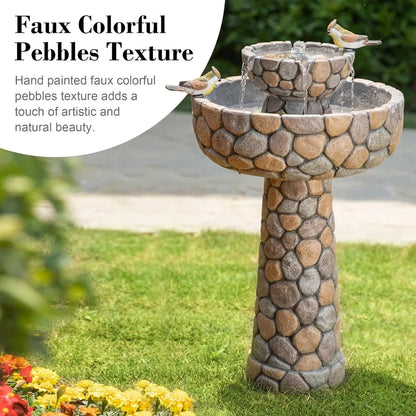 Freestanding Outdoor Water Fountain for Birds