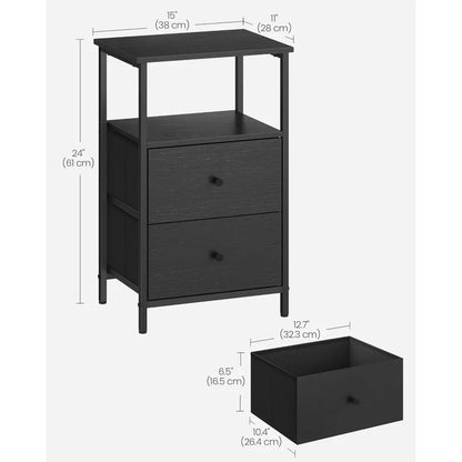 Set of 2Nightstands with Drawers