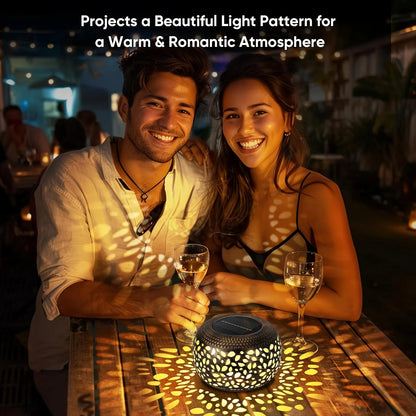 2 Pack LED Solar Lanterns for Patio Porch Garden