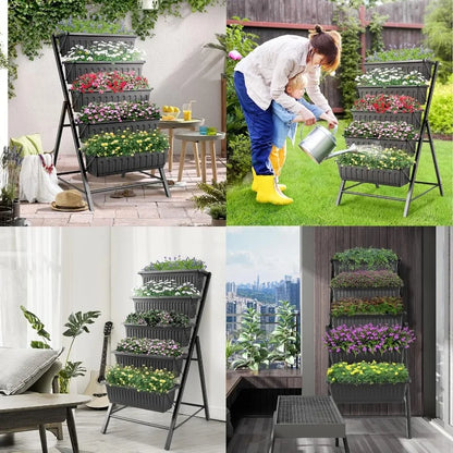 3.74FT 5 Tiers Vertical Raised Garden Planter