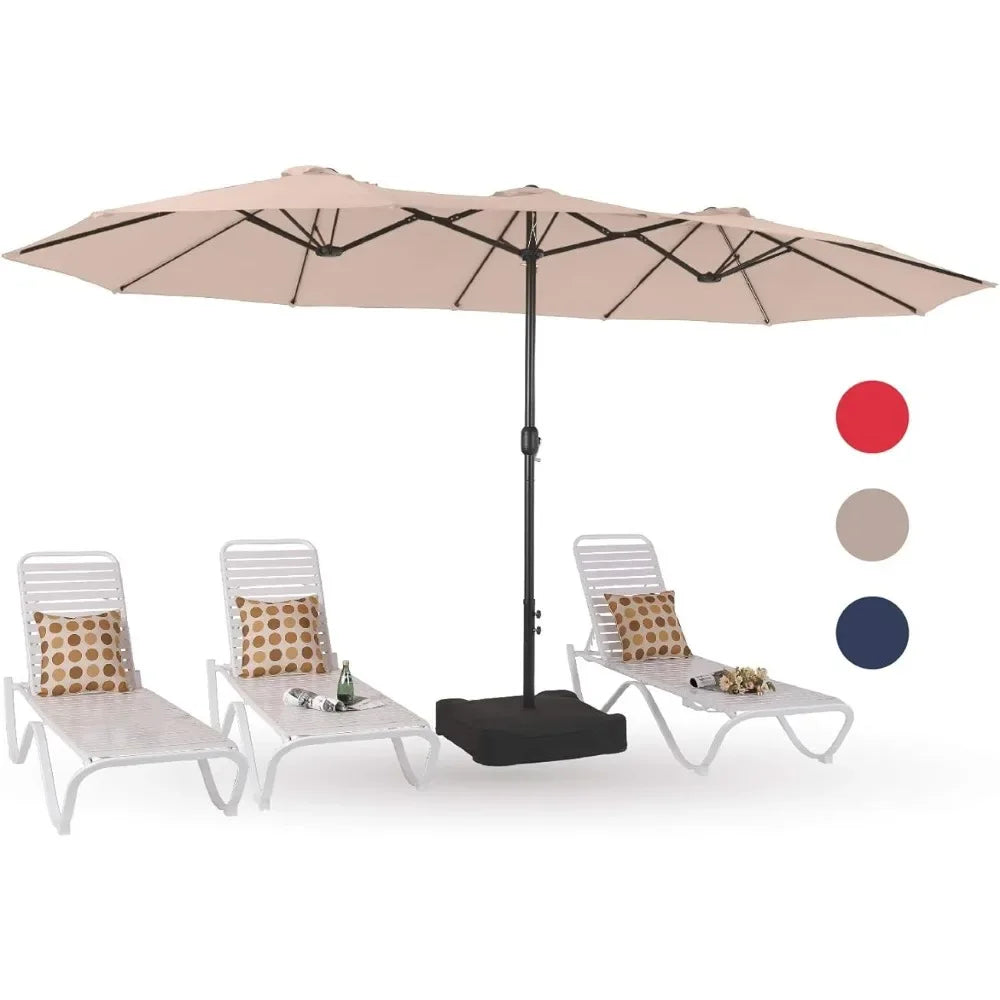 15ft Large Patio Umbrellas With Base