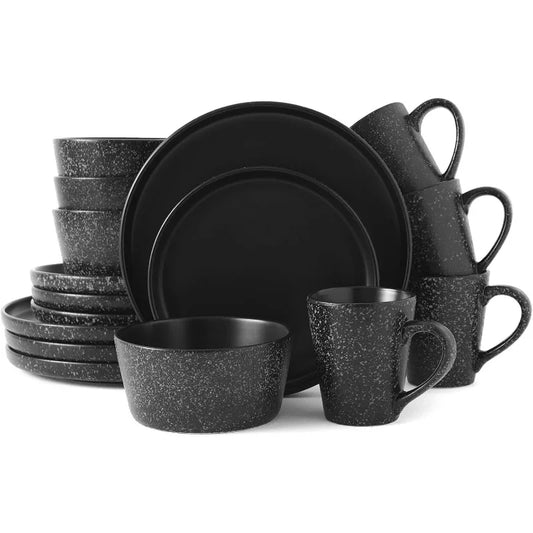 16 Piece Round Kitchen Dinnerware Set.