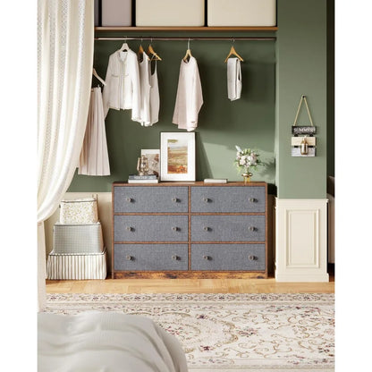 Dresser for Bedroom with 6 Drawers