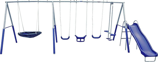 Recreation Fun Forever Swing Set, Gray