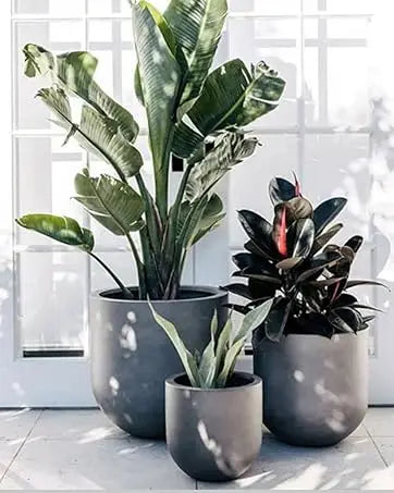 1-Piece Fiberstones Pots for Indoor/Outdoor Plants