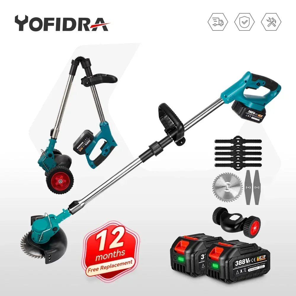 Cordless Electric Foldable, Adjustable Lawn and weed Trimmer