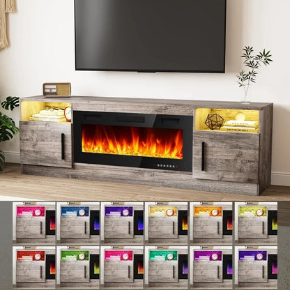 Fireplace TV Stand Entertainment Center with 36" Fireplace