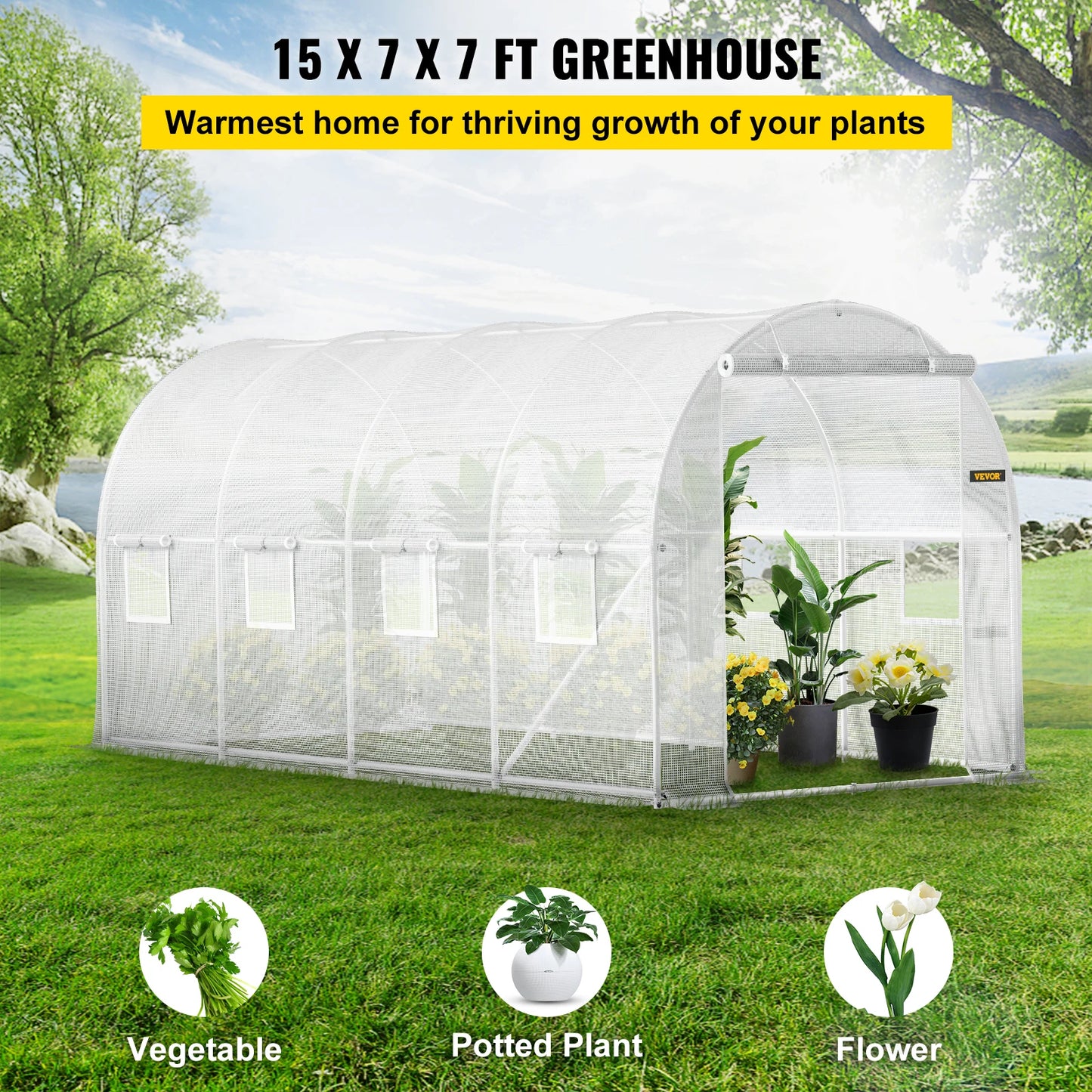 Portable Walk-in Tunnel Greenhouse