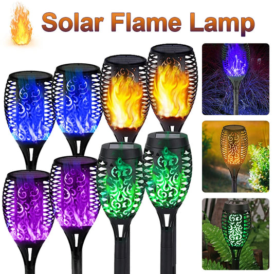 12 LED Solar Flickering light outdoor lamps