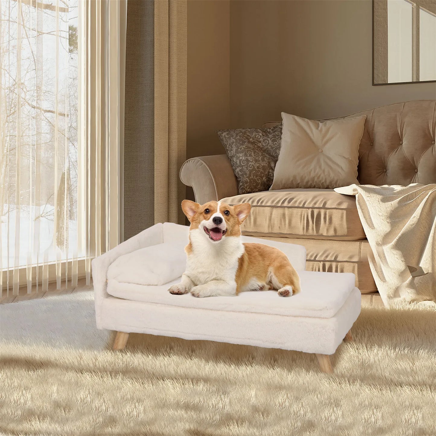 Elevated Waterproof Pet Sofa Bed