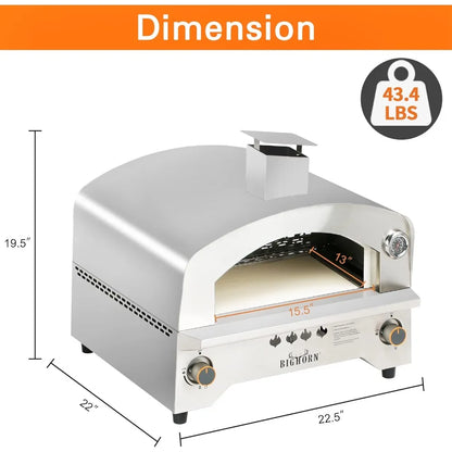 Outdoor Portable Propane Pizza Oven