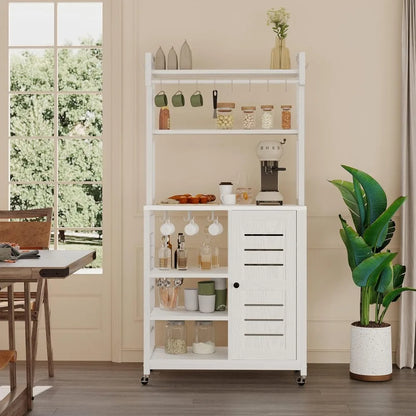 Kitchen Rack, Microwave Stand with Power Outlets