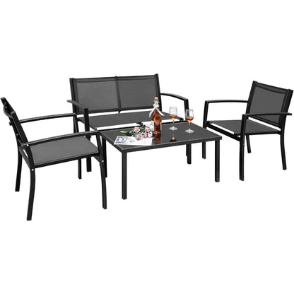 4 Pieces Outdoor Patio Furniture