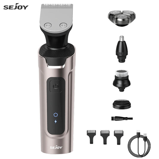 Electric Rechargeable 5 in 1 Hair Clipper for Men