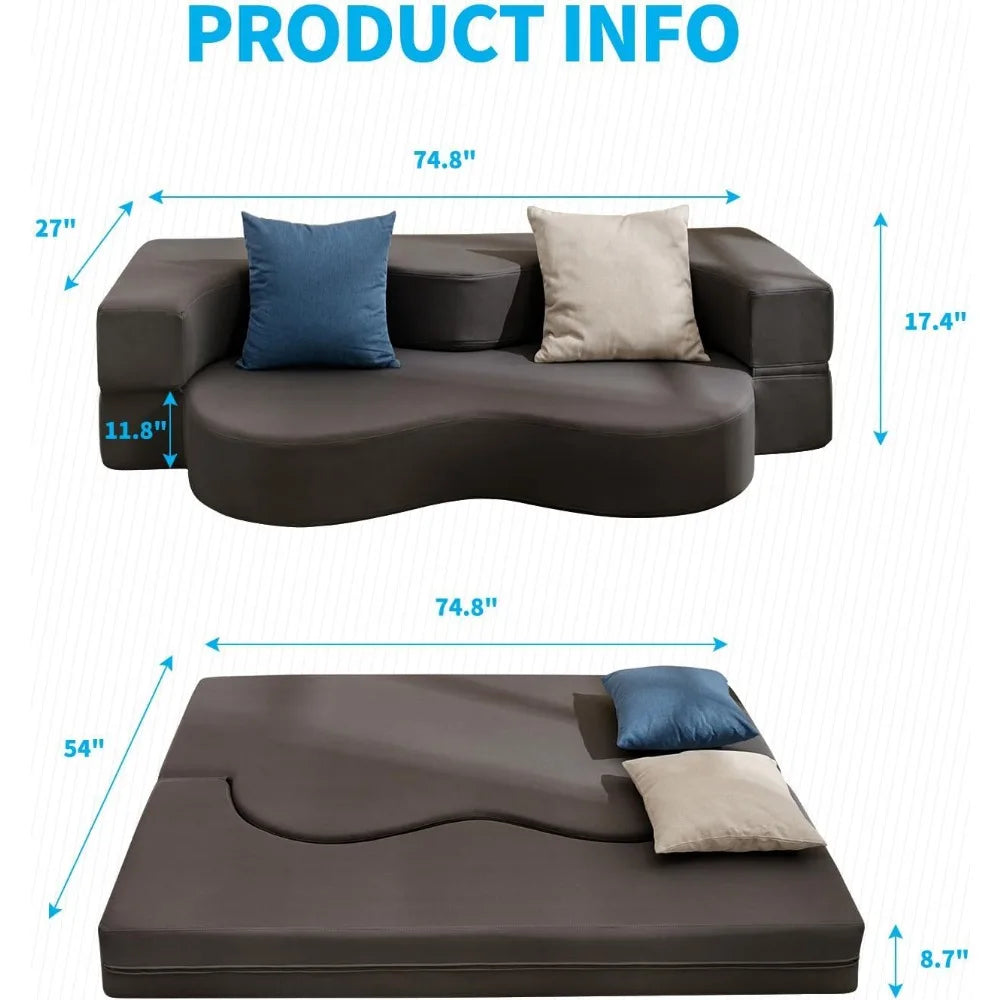 Full-Size Fold out Sofa Bed, Convertible Couch