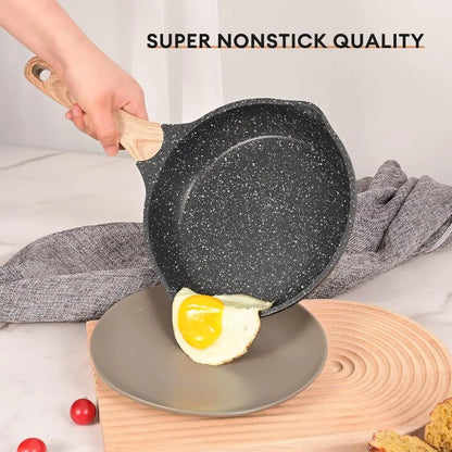 Pots and Pans Set Nonstick 23pcs, Cooking Set with Granite Stone