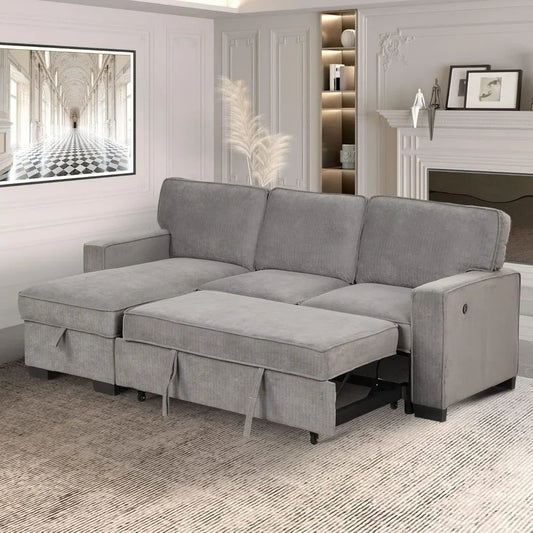 Pull Out Sectional Futon Sofa Bed