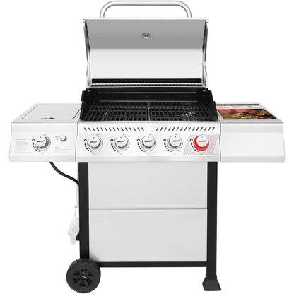 5-Burner Stainless Steel Barbecue Gas Grill